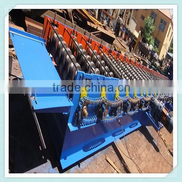 720 Metal Deck Sheet Trapezoid Profile Roll Forming Making Machine for Sale photo-3