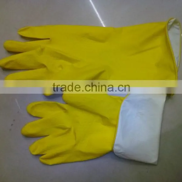 Yellow White Latex in Household Gloves photo-2