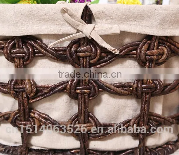 100% Handmade Printing Paper Band Storage Basket Set Of 4 photo-3