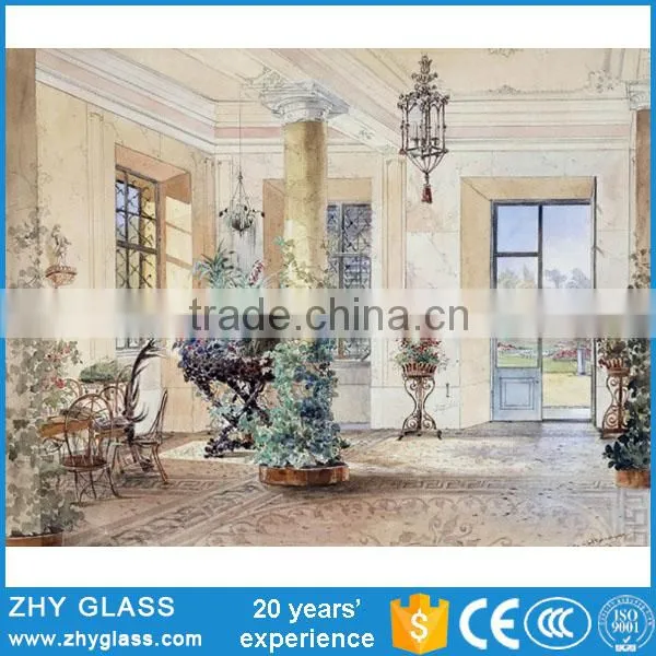 Custom Design Art Glass Printing Oil Painting By Numbers