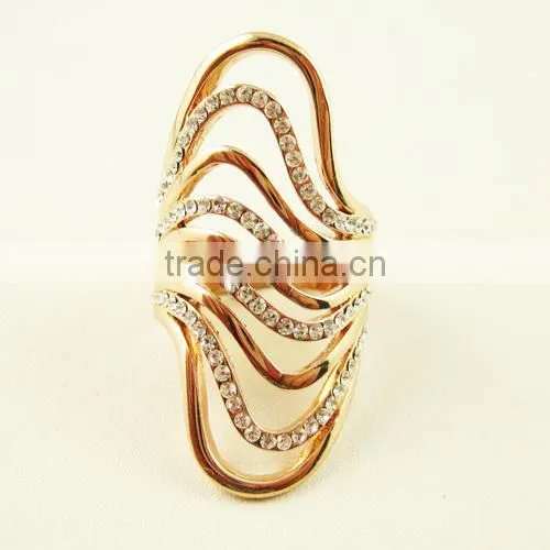 2014 Hot Latest Design Fashion Four Clover Diamond Ring Jewelry photo-2