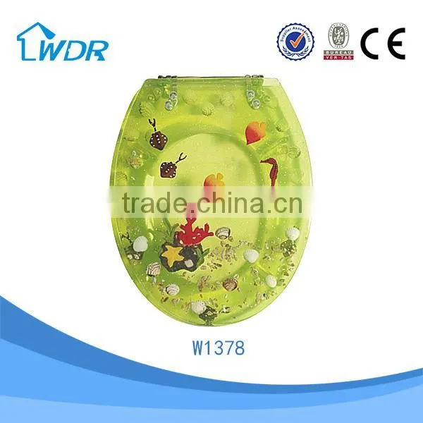 Sanitary Bathroom Poly Resin Color Chinese Slowly Down Toilet Cover photo-4