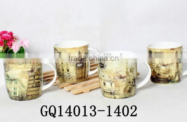 340ml New Design Fine Bone China Dinner Set With Drawing Keep Fresh Korean Style photo-6