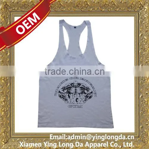 Good Quality Crazy Selling Men's Plain White Tank Tops photo-6