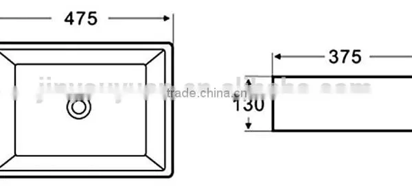 Y822 Washing Basins; Sanitary Ware Square Wash Basins For Bathrooms photo-2