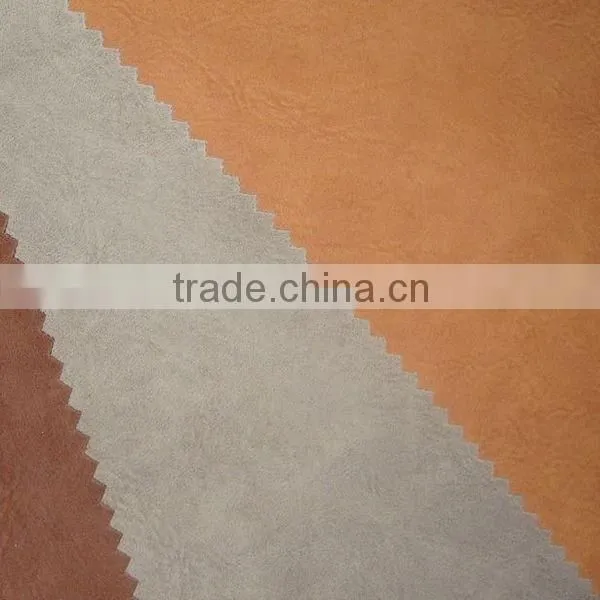 Yang Buck Embossed PU Leather for Shoe Upper Material Usage photo-2
