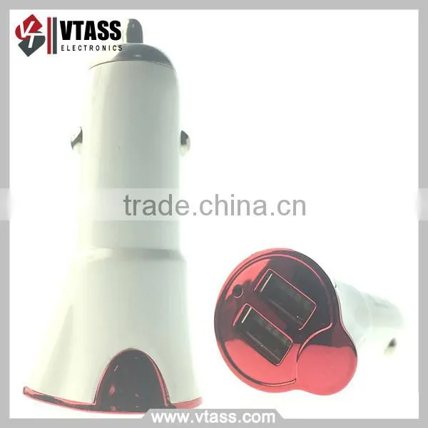 High Quality 2015 New Style LED Light Dual Usb Mini Car Charger