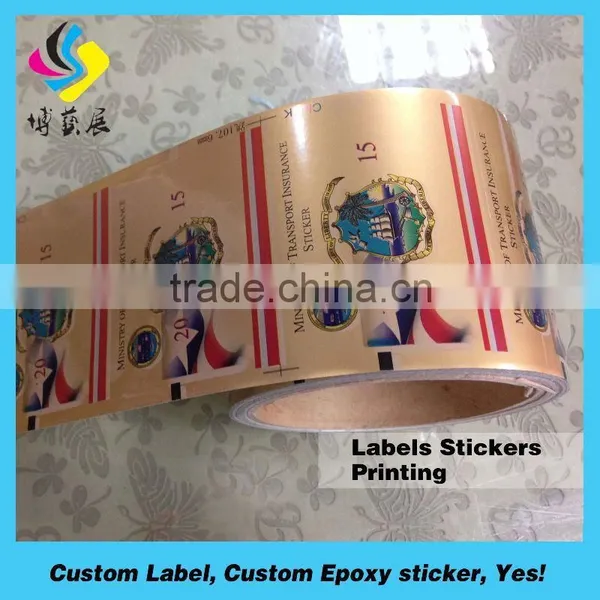 Self Adhesive Customized Full Color Printed Fastfood Packaging Labels photo-5