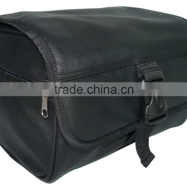 2016 Latest America Style PU Leather Polyester Fashional Travel Wash Bag Toiletry Bag for Unisex photo-3