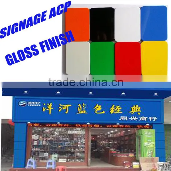 Aluminium Composite Panels Signage Acp Sheet Lowes Wall Paneling Price photo-2