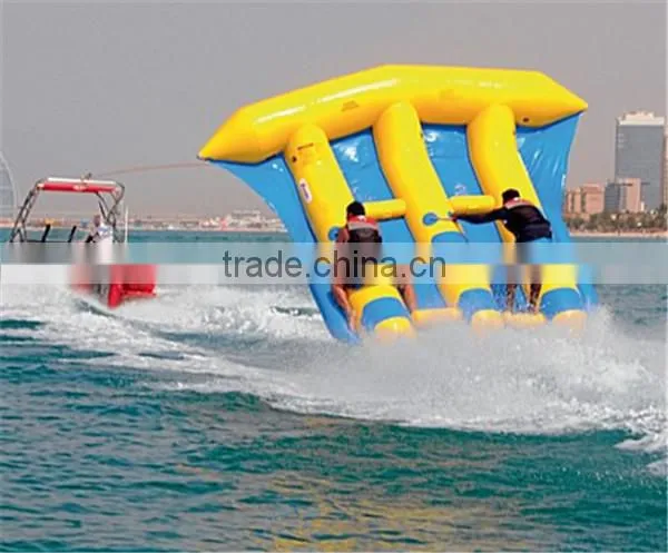 Crazy PVC Well Materia Water Toy,inflatable Flying Fish for Sea