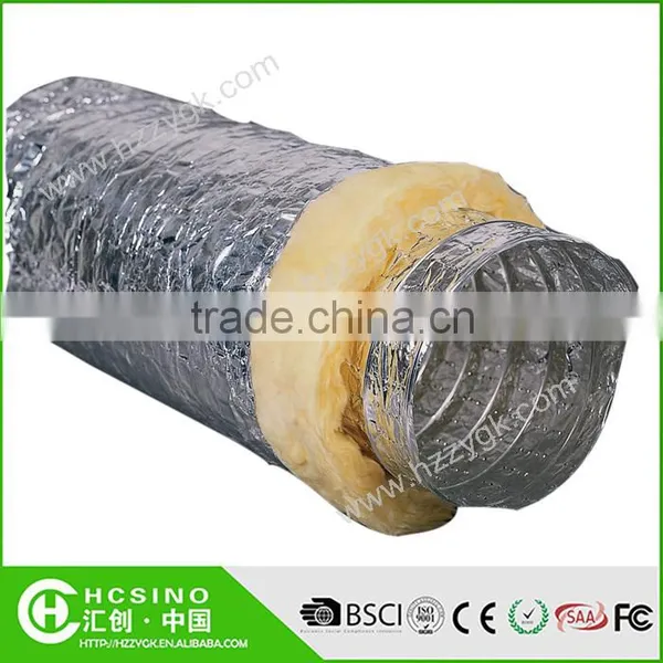 Fire Resistant Insulated Aluminum Foil Flexible Air Ventilation Duct / Flexible Heat Resistant Duct Hose photo-5