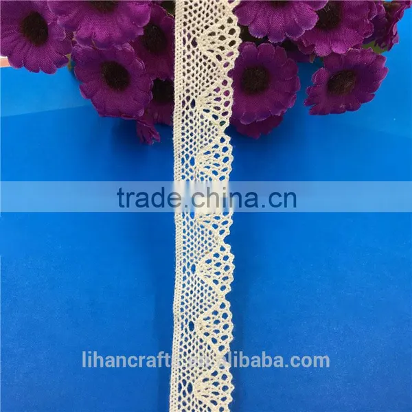 Wholesale High Quality H0666A Lace Ribbon,Crocheted Lace,100% Cotton Lace photo-2