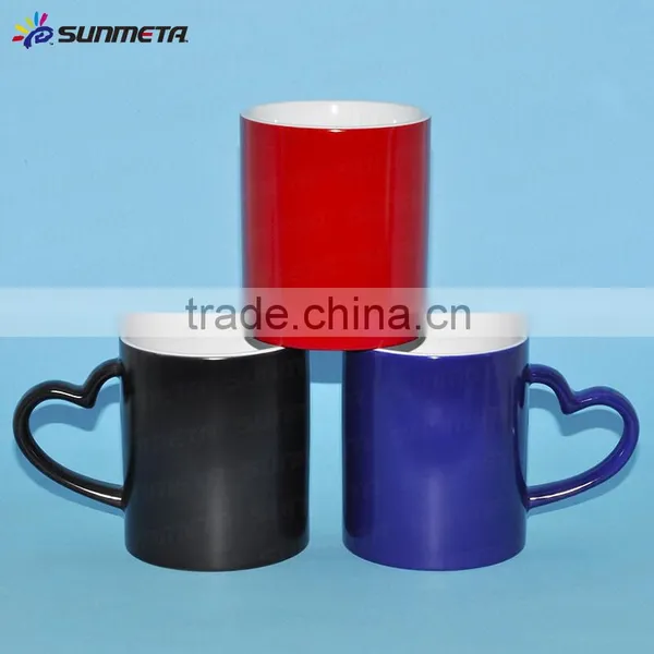 11oz Hearts Sublimation Coated Ceramic Magic Mugs (SKB05X-1) photo-2
