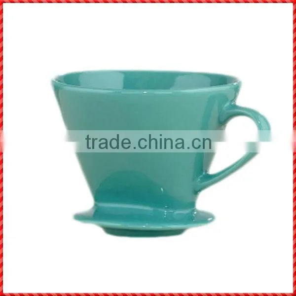 Green Vintage Porcelain Coffee Dripper Set for Sale photo-2