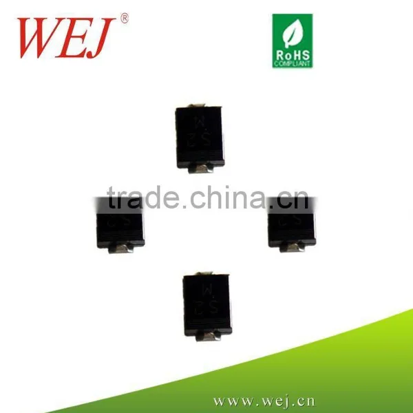 1000V 1.0A SMD Rectifer Diode S1M in SMA plastic package