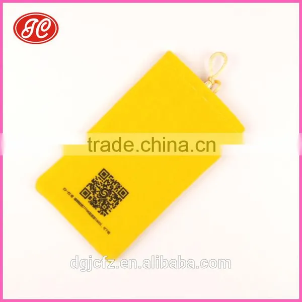 Hot Products Silk Screen Printed Microfiber Mobile Phone Pouch photo-5