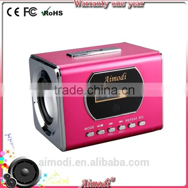 2015 Innovative fm Radio Digital Speaker With Alarom Clock qi Charging Remote Control photo-4