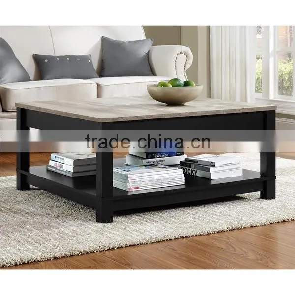 Modern Plywood Table Top Wooden Coffee Table Set photo-3