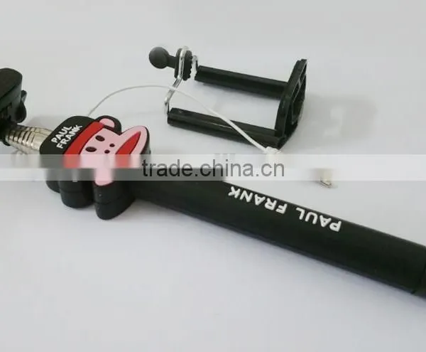 Hot Product Fashion Cartoon Extendable Handheld Wired Selfie Monopod, Lovely Selfie Stick for Smartphone photo-3