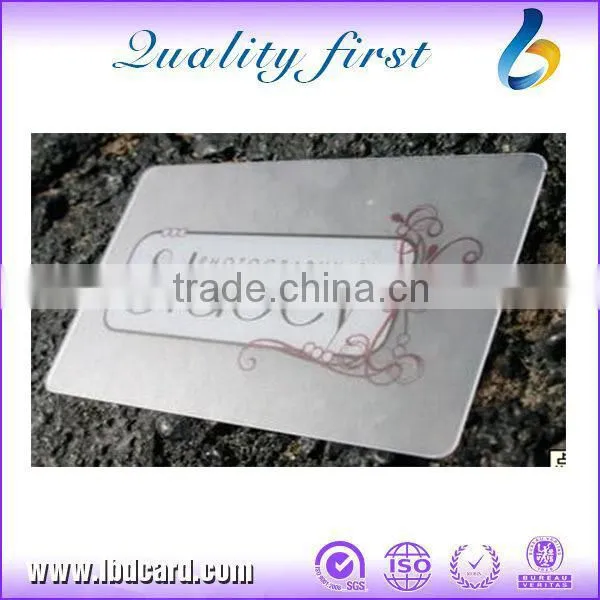 Frosted Transparent PVC Business Card photo-2