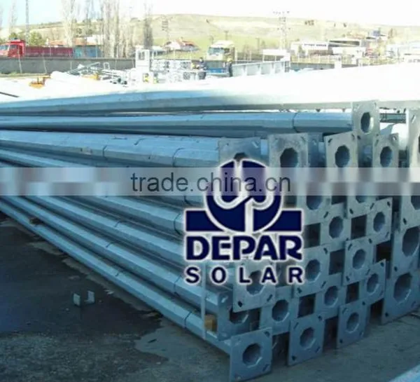 7m Polygon Street Light Pole -hot Dip Galvanized Lamp Post, Lamp Column photo-5