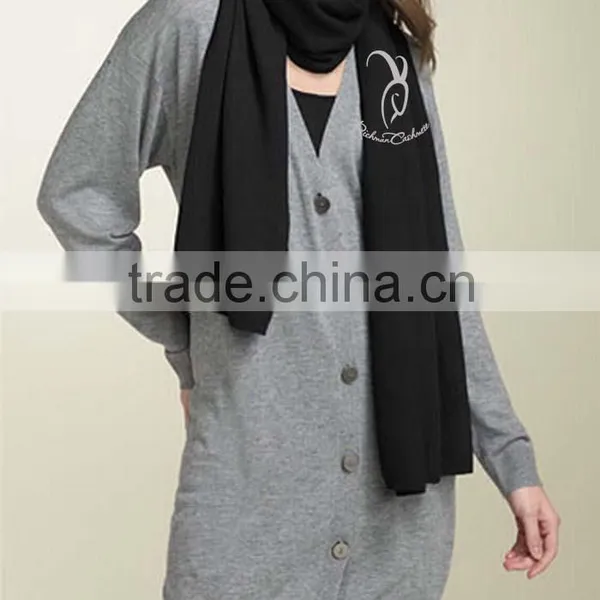 Flat Knitted V-Neck Long Pattern Cardigan With Button