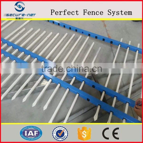 3-rail Steel Ornamental Garden Borded Fence photo-4