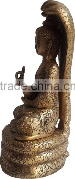 Ethnic Brass New Latest Buddha Resting Statue photo-2