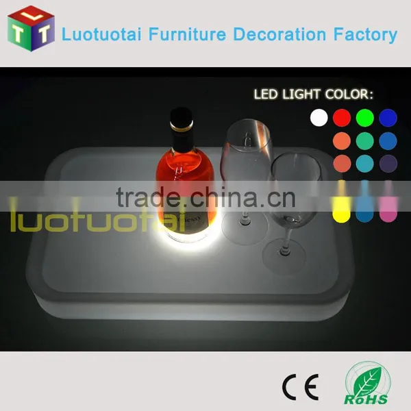2015 New DesignGlow Serving Tray Large pe Plastic Bar Tray LTT-WB08E photo-2