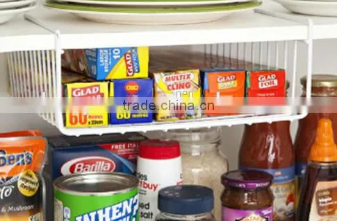 Wholesale Multifunction Under Shelf Metal Wire Kitchen Storage Basket photo-2