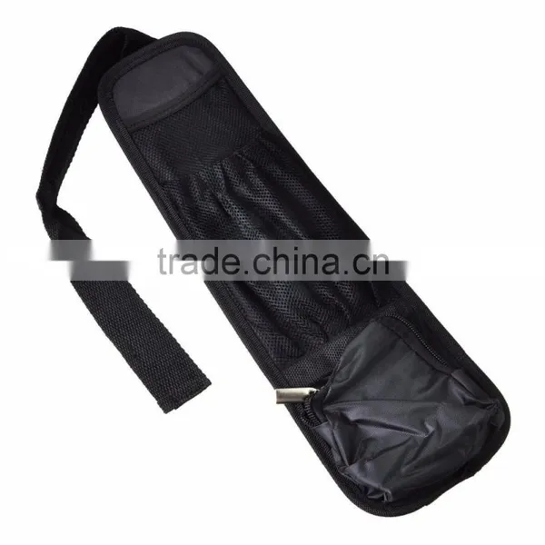 Black Nylon Auto Car Seat Chair Side Bag Hanging Organizer Storage photo-2