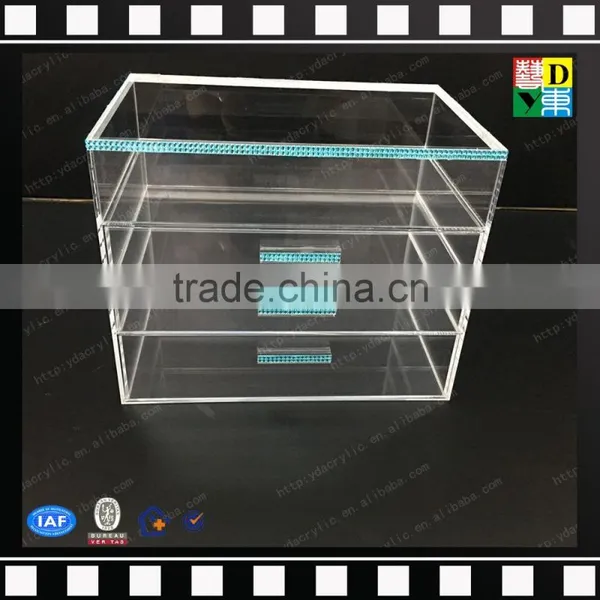 2016 Manufacturer Supply Acrylic 3 Drawer Counter Top Makeup Organizer, Acrylic 5 Tiers Drawers Cosmetic Organizer photo-3