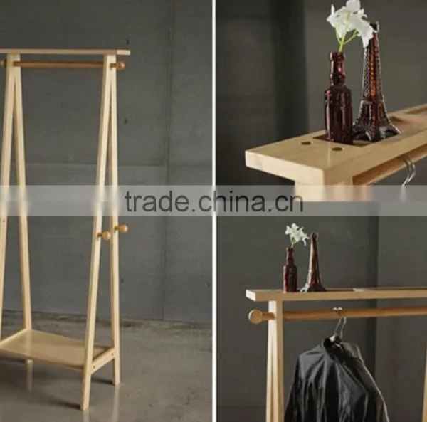 Wooden Coat Rack Wooden Cloth Rack Living Room Funiture photo-3