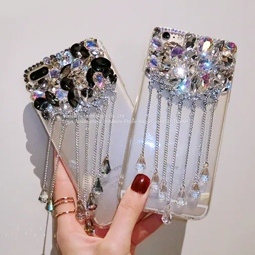 Crystal Diamond Cell Phone Cover Silicone Mobile Phone Cases for IPhone7/7Plus/6/6s/6plus/6splus Soft Tpu Shell Housing photo-5