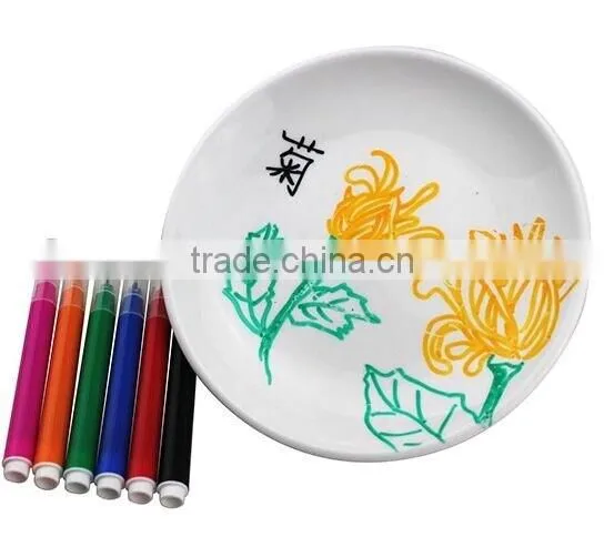 Ceramic Plate With Marker Pen photo-2