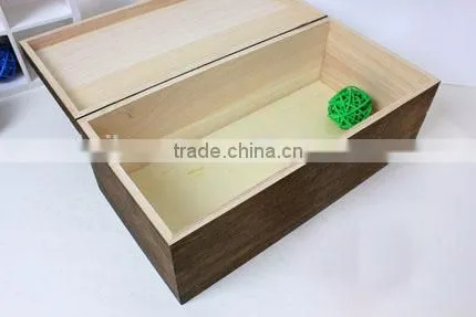 Three Bottles Wood Wine Box photo-4