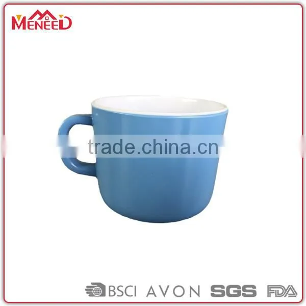Double Wall Vibrant Plastik Cheap Plastic Kinds of Plastic Cup With Handle Mug photo-3