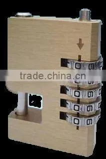 4 Dial Number Solid Brass Combination Padlock For Gym and Sheds Toolboxes photo-2