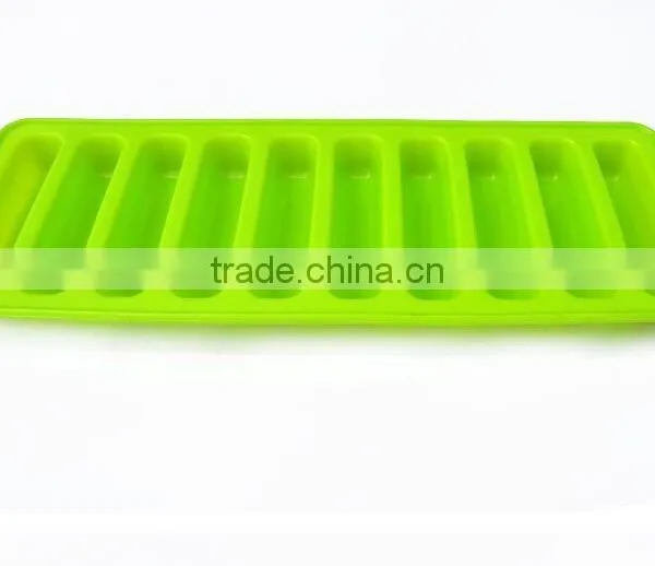 Safe Silicone Ice Cube Tray , Ice Cream Bar Molds photo-3