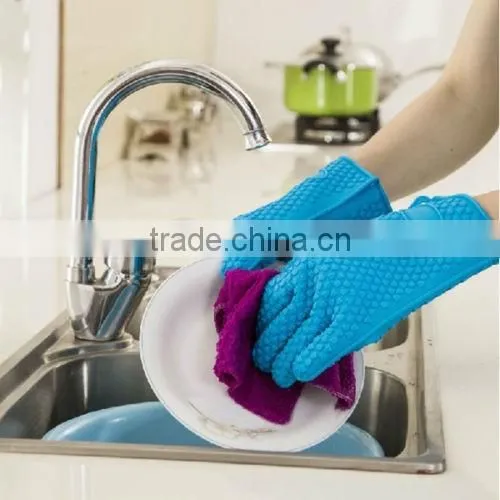 Baking Cooking Oven Mitt Grip Heat Resistant Pot Silicone Holder Glove photo-4