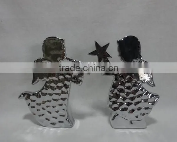 Plating Porcelain Apple Shape Decorations Holiday Decorations photo-3