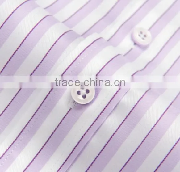 Oem Clothing Factories in China Man Check DP Stripes Dress Shirts photo-4