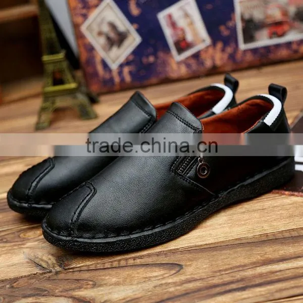 Dark Blue Genuine Leather Men Business Casual Shoes Fashion Best Quality, Lace up Relaxation Leather Shoes Men Fashion Style photo-4