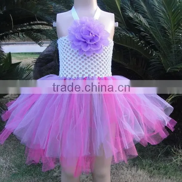 Factory Directly Handmade Sleeveless Chiffon Tutu Shirt for Babies photo-5