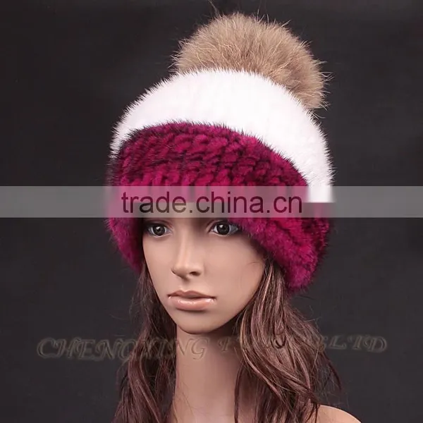CX-C-235C Good Quality Custom Knitted Beanie, Pom Pom Plain Beanie photo-6