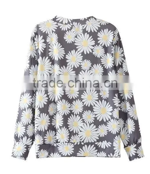 Runwaylover EY2353B New Design 2017 Ladies Fashion Printed Hoodies photo-5