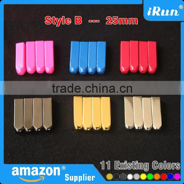 Large Rectangular Metal Aglets Shoe Laces Tips - Customized Yeezy Shoelaces Replacement Tips - Yeezy Shoelaces Metal Endings photo-6