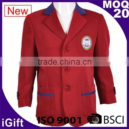 BSCI Factory Primary School Blazers Fabric Cotton and Polyester Blazer photo-6
