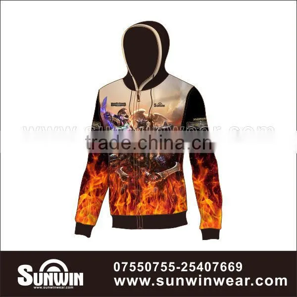Wholesale Custom Design Funny Hoody Sublimation Cheap Polyester Sweatshirts photo-3